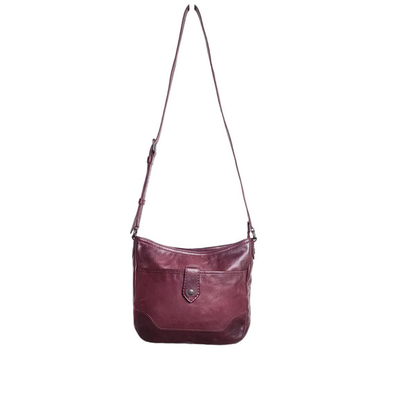 FRYE Melissa Button Crossbody Bag - Brown In Cognac - Picture 6 of 11